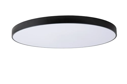 Lucide UNAR - Flush ceiling light - Ø 80 cm- LED 3 StepDim - 1x80W 2700K - Black - turned off